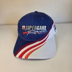 Vintage Supergard Racing Roush Racing NASCAR Hat Jeff Burton 99 Snapback Blue
